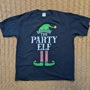 Holiday Shirt "The Party Elf" Men's XL